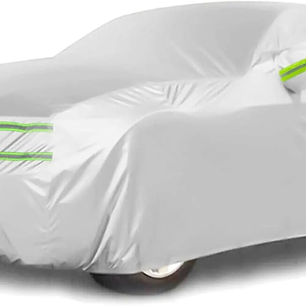 

All-Weather Car Cover, Waterproof, Snowproof, UV & Scratch Resistant, Protects from Bird Droppings, Fits Sedans 205-216, Silver
