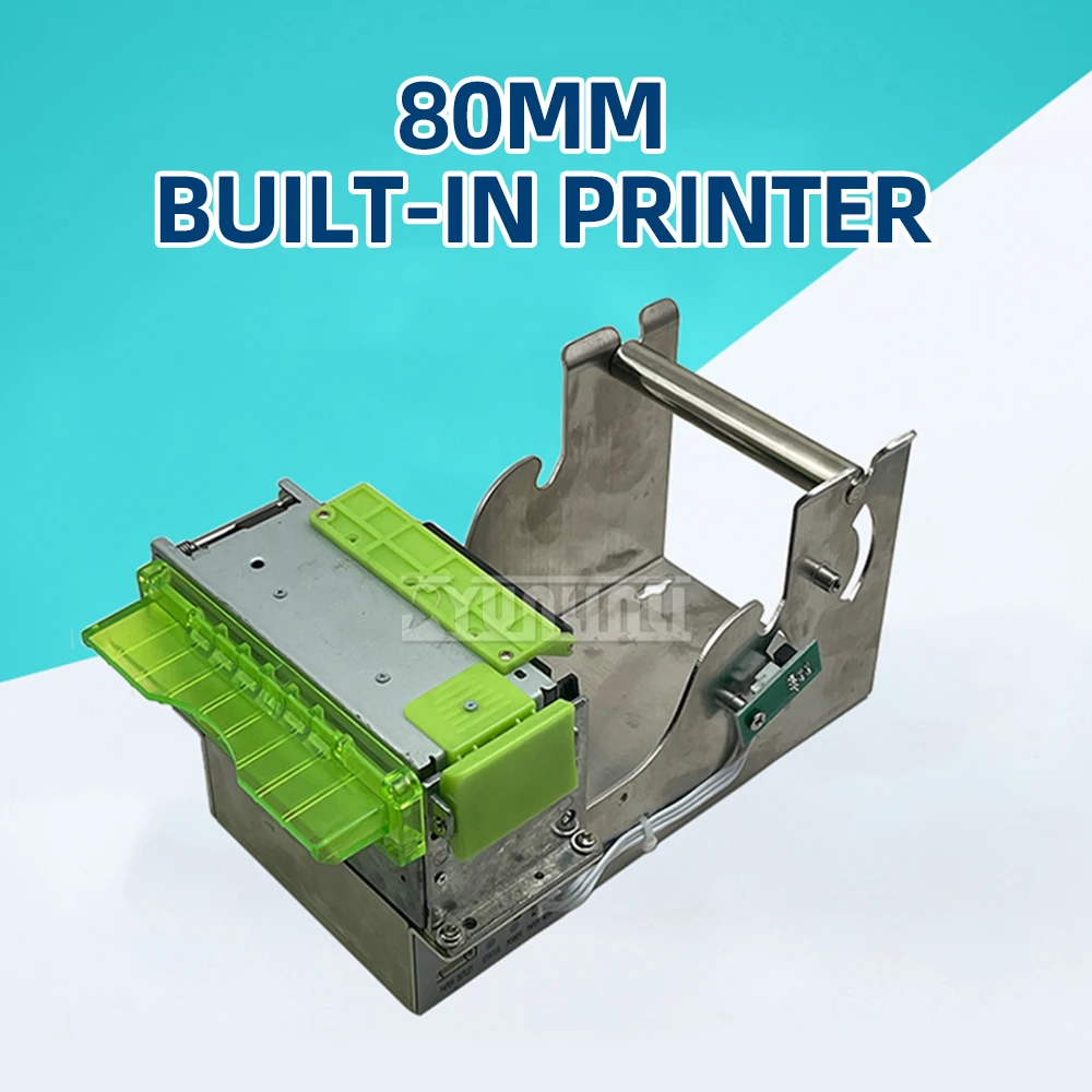 80mm embedded thermal belt cutter self-service equipment ticket Net floor weighbridge weighing slip high-speed printer