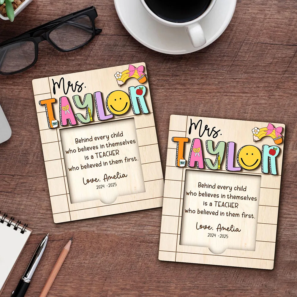 Customized teacher gifts, personalized teacher notepads, vintage wooden notepads, back-to-school teacher gifts, teacher apprecia - view 4