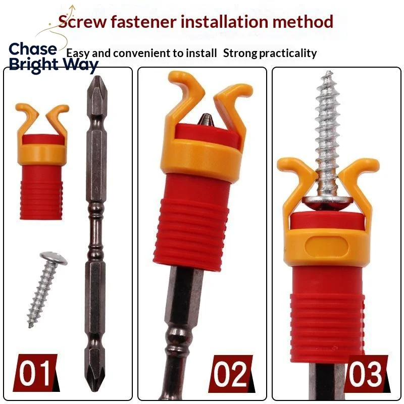 Screw Holder Anti-scratch Plastic Woodworking Tool 1/3/5Pcs Safety Screw Drill Clamp for Home Handyman Use