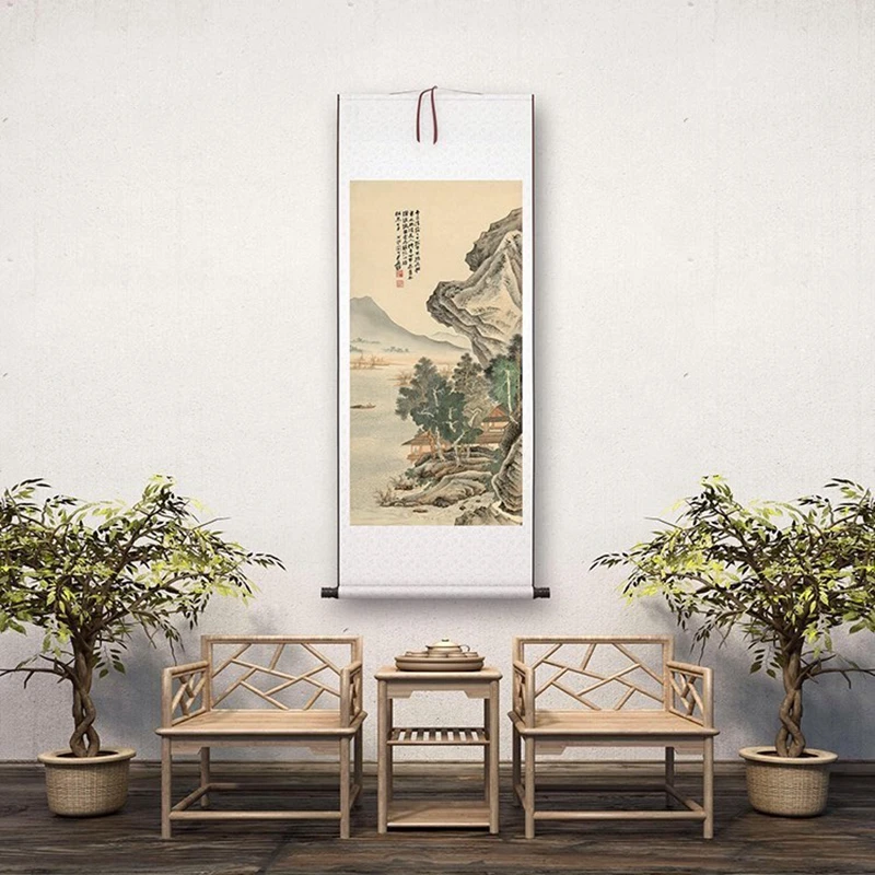 Artistic decoration of the home Zhang Daqian (1899-1983) Chinese modern art master The Canglang Painting Museum Art Derivatives