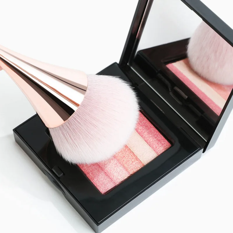 Rose Gold Powder Blush Brush Professional Make Up Brush Large Cosmetic Face Cont Cosmetic Face Cont Brocha Colorete Make Up Tool