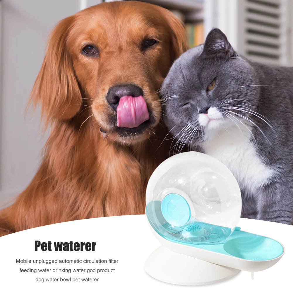 Bubble Dog Drinking Water Bowl Fountain Automatic Cat Water Drinking Dispenser