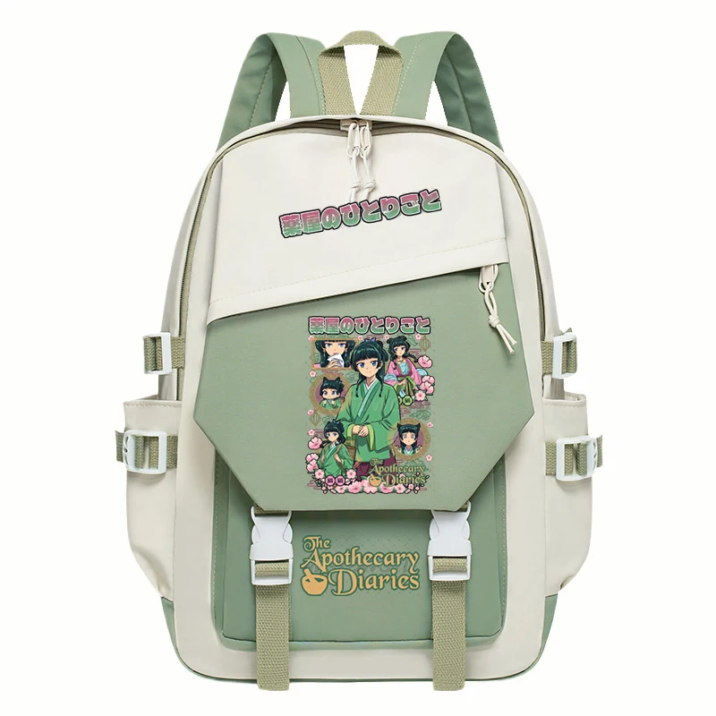 

The Apothecary Diaries Backpack Cartoon Anime Maomao School Bag for Boy Girl High Quality Zipper Schoolbag Women Travel Rucksack