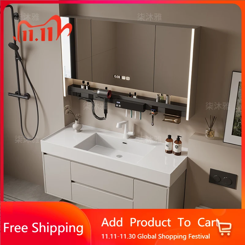 

Простые скандинавские шкафы для ванной комнаты, зеркало, винтажный туалетный столик для хранения, шкафы для ванной комнаты, шкаф для макияжа, мебель Mueble Organizador