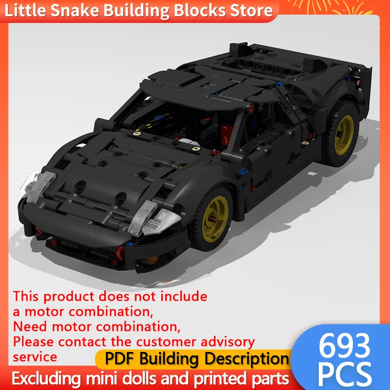 Speed Racing Car Model MOC Building Bricks GT40 Top Tier Sports Car Modular Technology Children Holiday Gifts Assemble Toys Suit