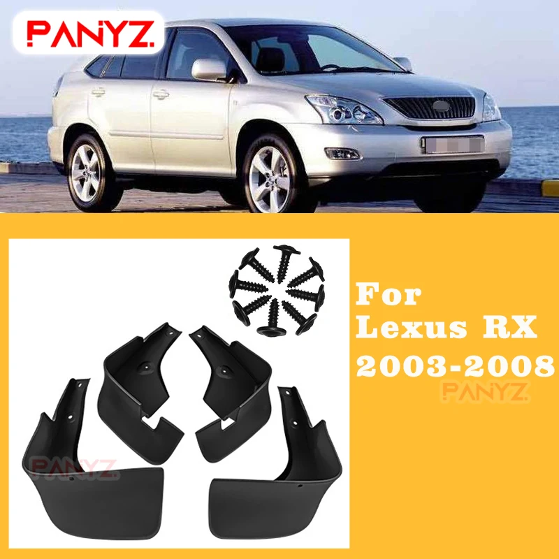 Car Mudguard For Lexus Harrier RX300 RX330 RX350 RX400h XU30 2003 2004 2005 2006 2007 2008 Fender Mud Guard Flap Splash Mudguard