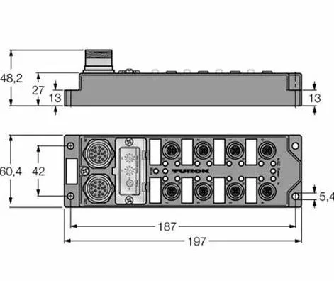 

2026 Turck FLDP-IOM124-0001AZ | 12DI/4DO PROFIBUS-DP I/O Module, IP67, ATEX, LED Diagnostics