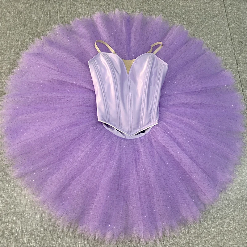 High quality ballet tutu professional white Split without decoration pancake tutu ballet classical No elasticity 11 layers 0456