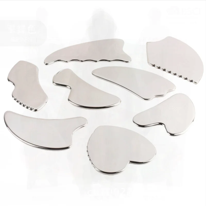 

Нержавеющая сталь, S-образная скребковая доска для губ в форме сердца 304, массажный нож для лица, зубчатое скребковое лезвие для красоты