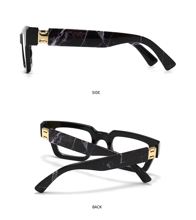 Marke Design Retro Lesebrille für Mann und Frauen Mode Luxus Beine Große Größe Quadratische Presbyopie Brillen Dioptrien 0 bis + 6,0 – Detail 8