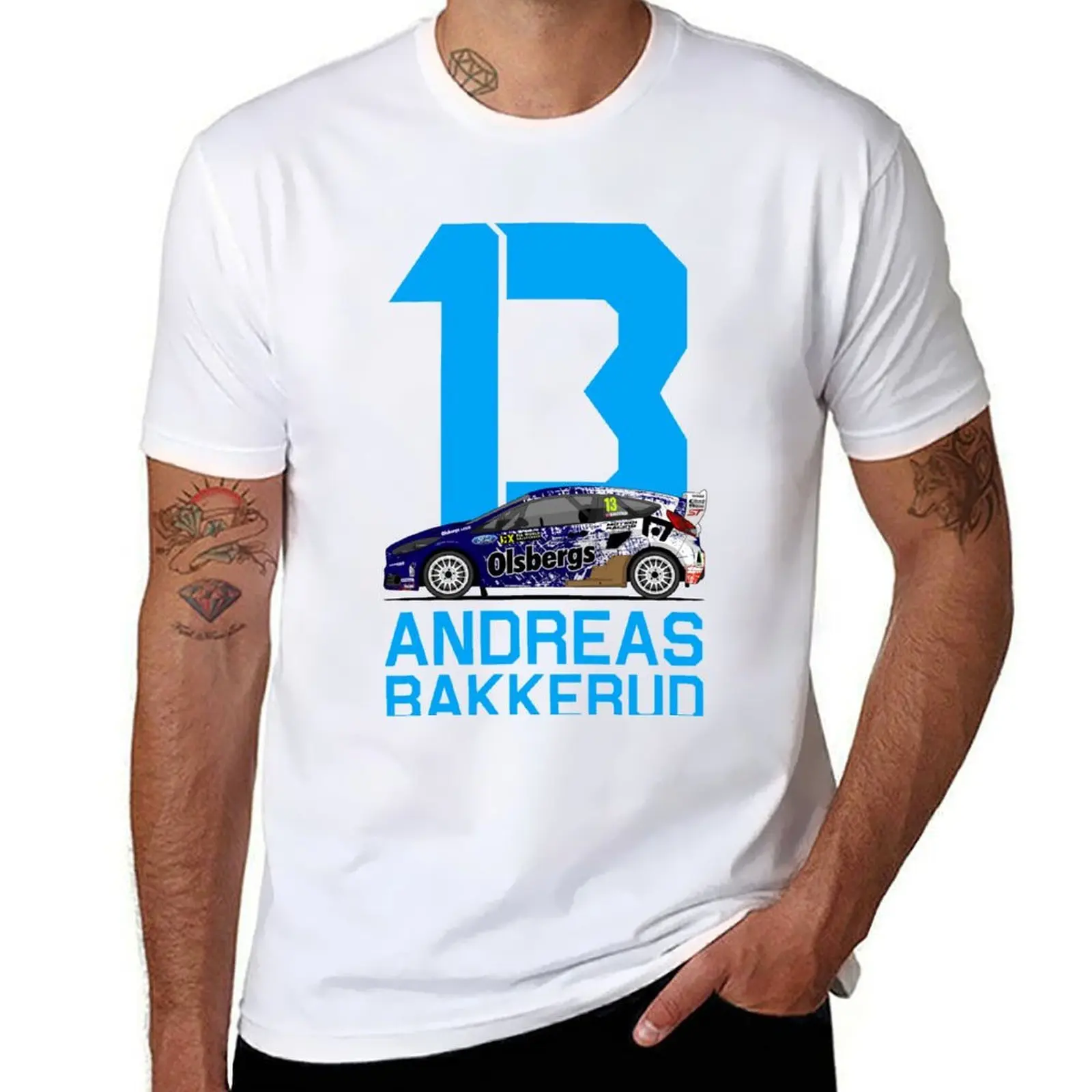 

Andreas Bakkerud Fiesta 2014 T-Shirt man t shirt cotton man t shirt graphic T-Shirt