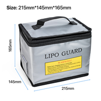 Lipo Guard Safety Bag Fireproof Explosion-Proof Portable Lipo Safety Bag 215*145*165mm for RC FPV Racing Drone Car Battery Safe