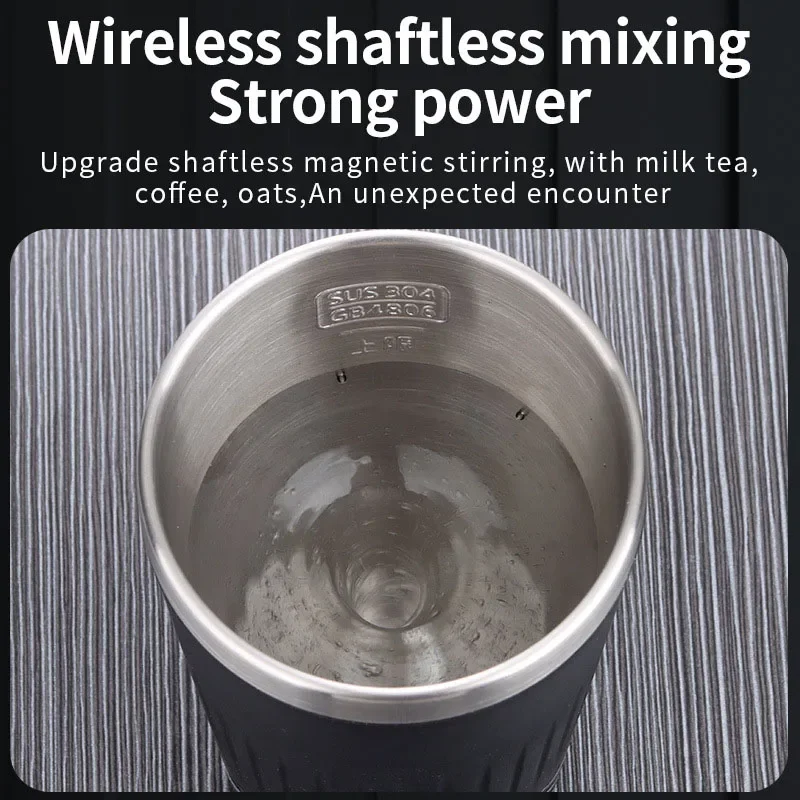 400ML อัตโนมัติ Self Stirring ถ้วยแม่เหล็กกาแฟผสมแก้ว USB ชาร์จสมาร์ทกันน้ำดื่มถ้วยของขวัญแนะนำ