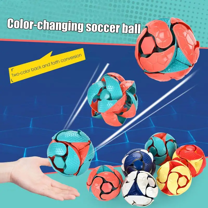 Switchy Pitch Ball Creative Flipping Pitch Balls Novel Smooth Sphere Hand Toy Multifunctional Retractable Magic Ball For Kids