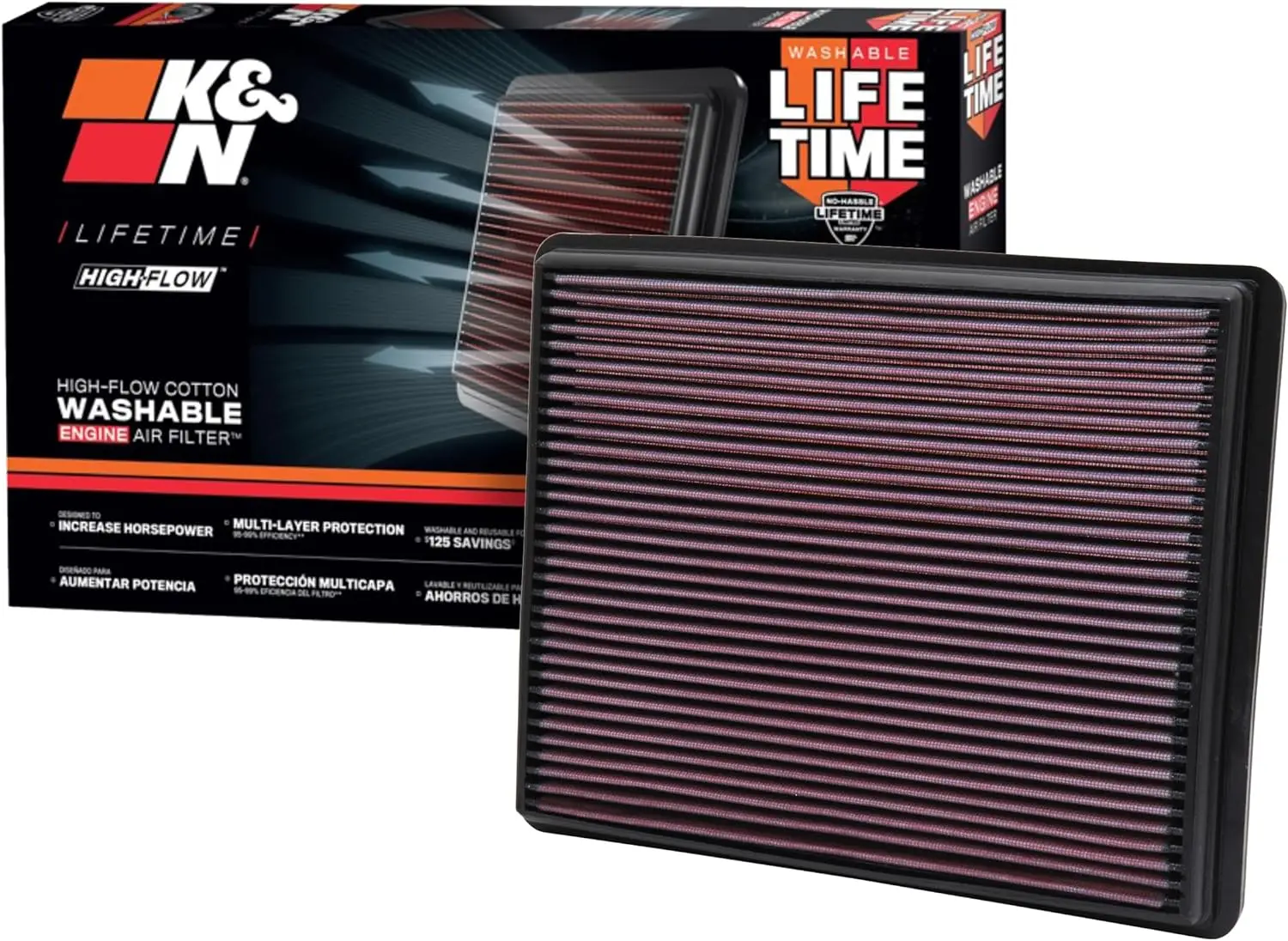 

Engine Air Filter: Increase Power & Towing, Premium, Replacement Air Filter: Compatible 1999-2019 Chevy/GMC Truck/SUV V6/V8