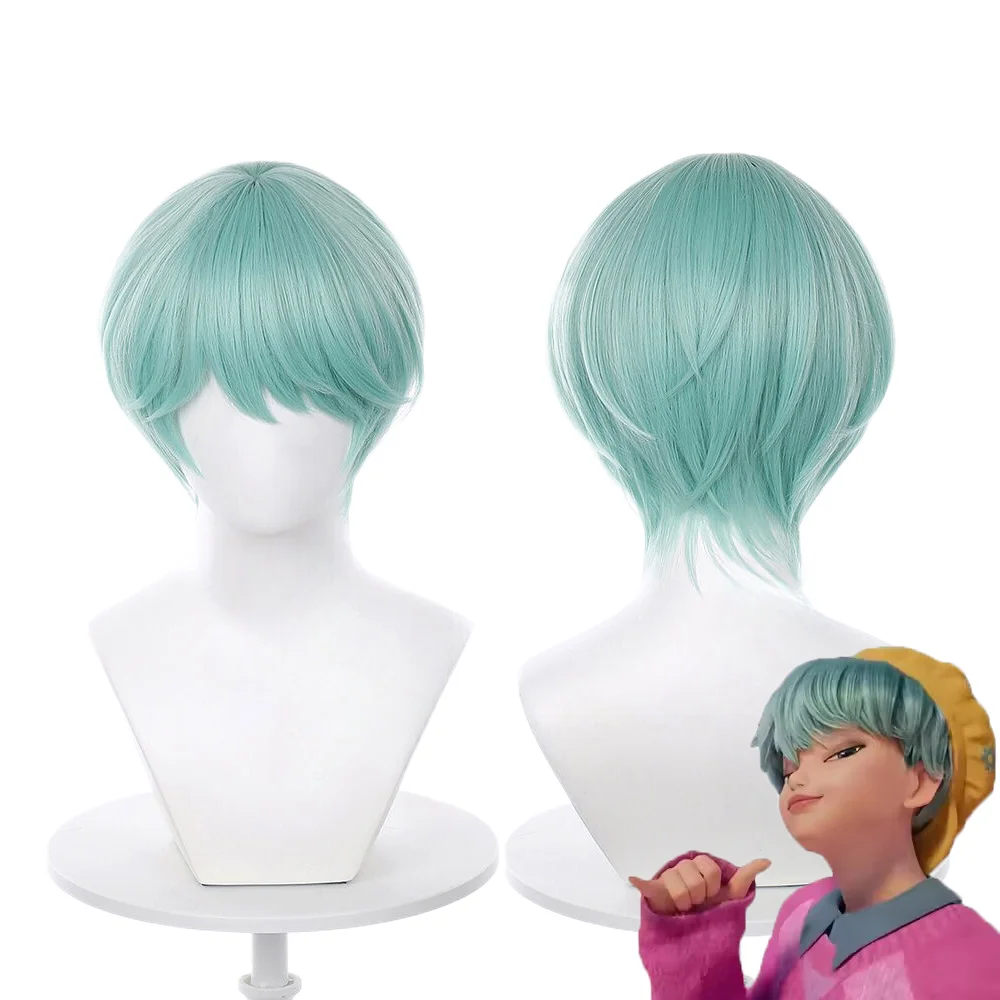 Saja Jongens Cosplay Props Anime Pruik Hittebestendig Haar Halloween Party Rollenspel Pruiken + Pruik Cap