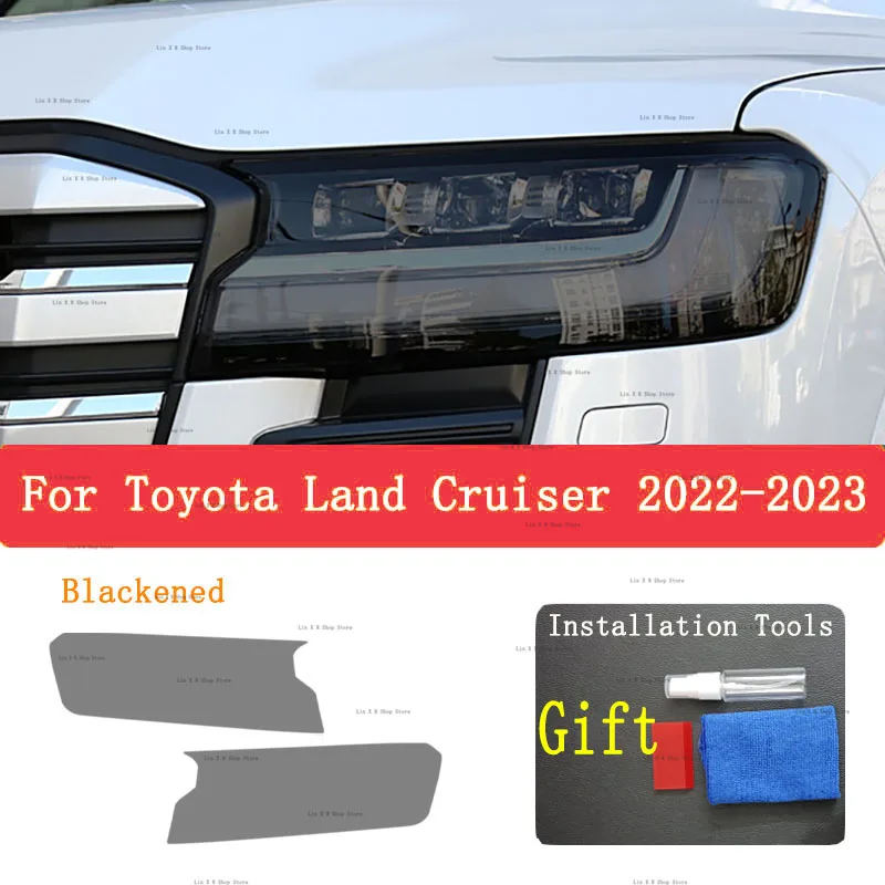 

Для TOYOTA LAND CRUISER (2022 2023) модификация пленки для фар, автомобильная наклейка против царапин, специальный прозрачный защитный фильтр из ТПУ