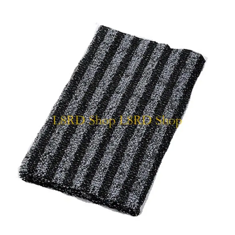 L8RD Antibacterials Back Scrubber Towel Carbon Polyester Blend For Full Body Exfoliation And Hygiene 25x100cm