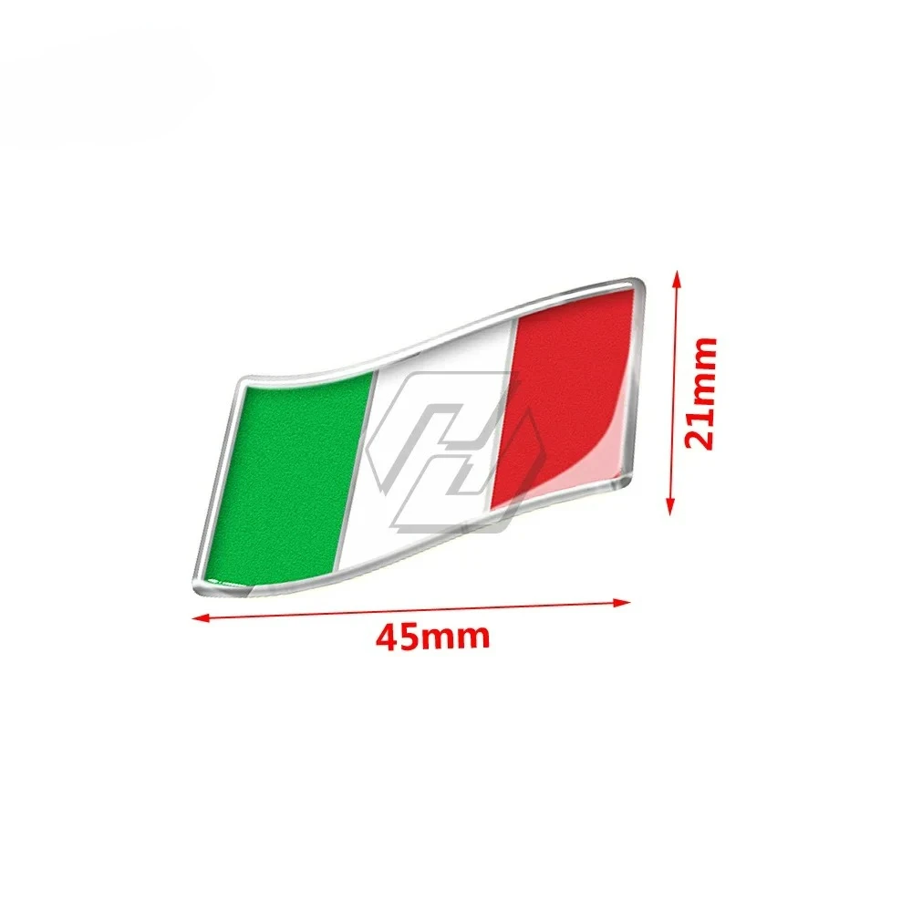 

Suitable For Aprilia Vespa Ducati Monster Italy Flag Sticker Car Motorbike Italia Stickers 3D Resin
