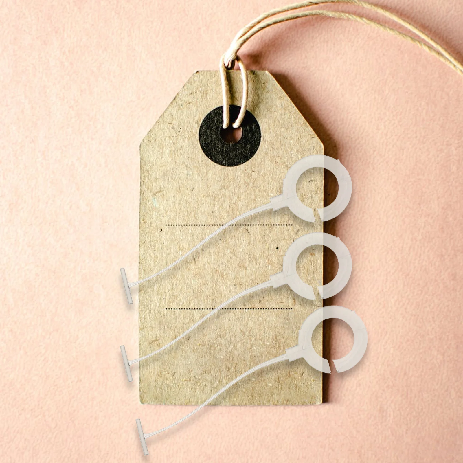 

5000pcs Round Pins Hanging Fasteners Pp Tag Seal Strings For Clothing Labels Price Tags Gift Cards Snap Lock Buckle