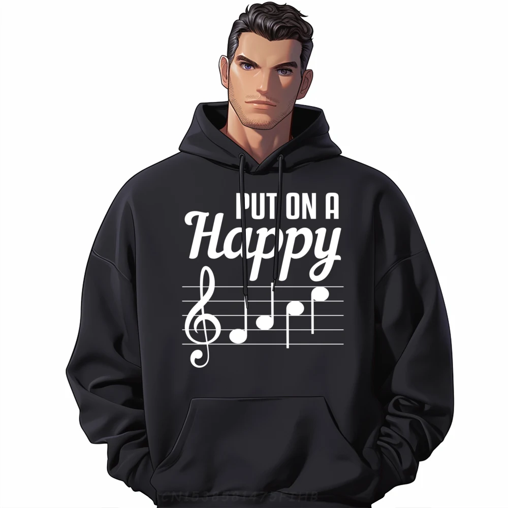 Funny Put On A Happy Face Music Teacher Graphic Tee Polyester Fiber Polyester Fiber Brand Clothing Street