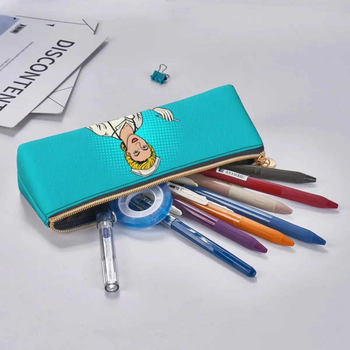 Nurse Pop Art Style Pencil Case Fashion School  Cases Triangle Girls Boys Cute Large Capacity Pen Box Stationery Organizer