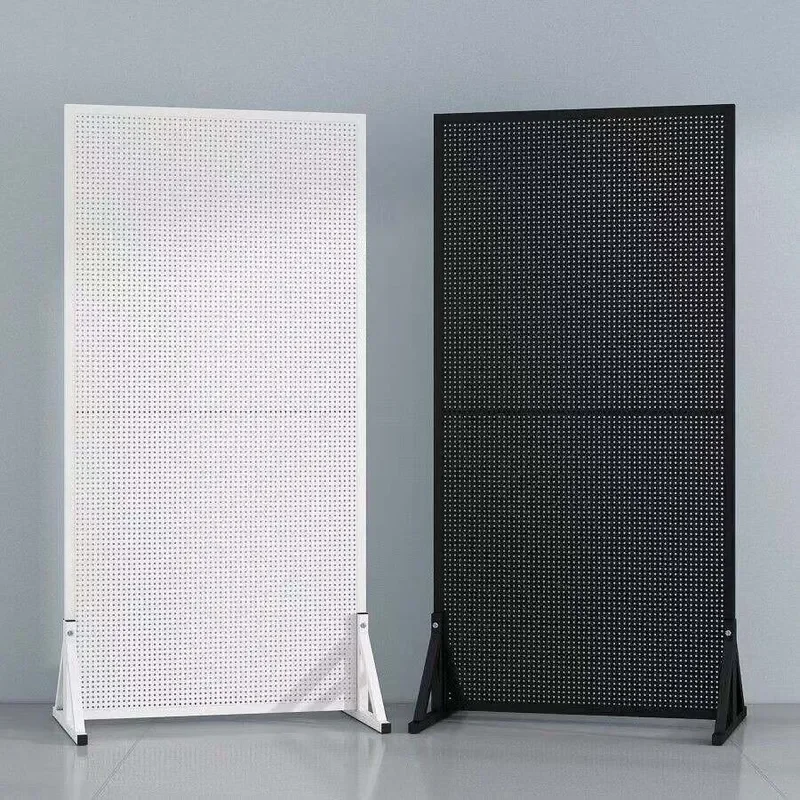 for Movable Hole Plate Storage Rack Hardware Tool Swing Rack Wall Mounted Pegboard Organizer Garage Workshop Tool Holder