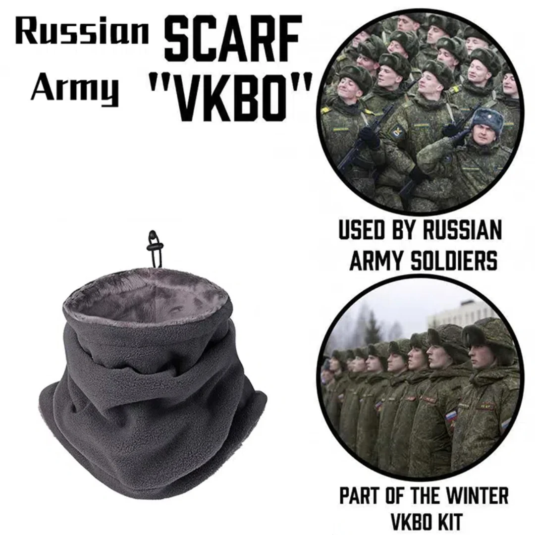 Russian Tactical Head Cover Warm Windproof Face Towel Riding Cold Grab Suede Cover Thick