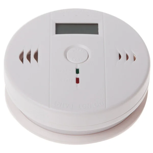 

White Portable Co Monoxide Alarm LCD Backlight Screen Home Protection Monoxide