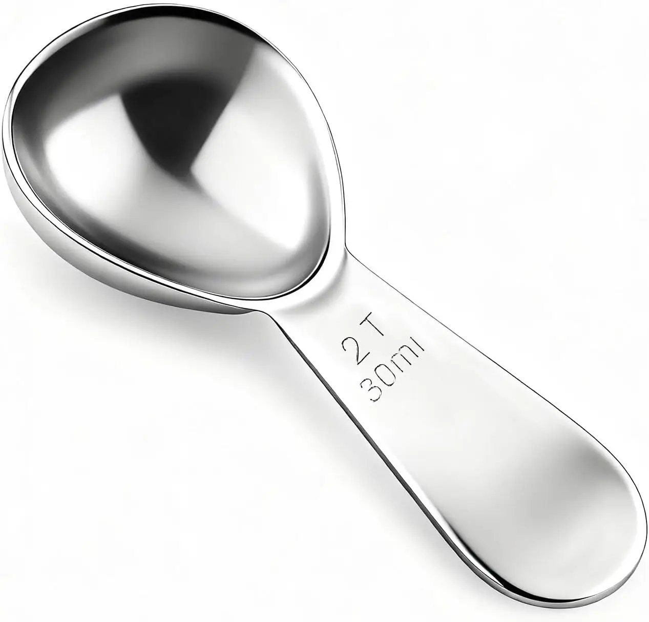 Stainless Steel Coffee Measuring Spoon 2 Tbsp Short Handle Scoop for Ground Coffee Tea Sugar Flour