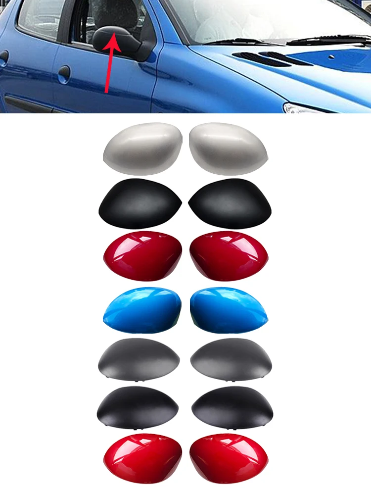Para Peugeot 206 207 Citroen C2 Picasso 2005 2006 2007 2008 2009 2010 2011 cubierta de espejo retrovisor de coche cubierta de espejo lateral
