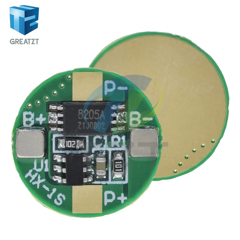 GREATZT 1/5/10PCS 1S 3.7V 2.5A 14500 Lithium Lipo Cell Battery Charger Board Li-ion Battery Charging PCB BMS Protection Module
