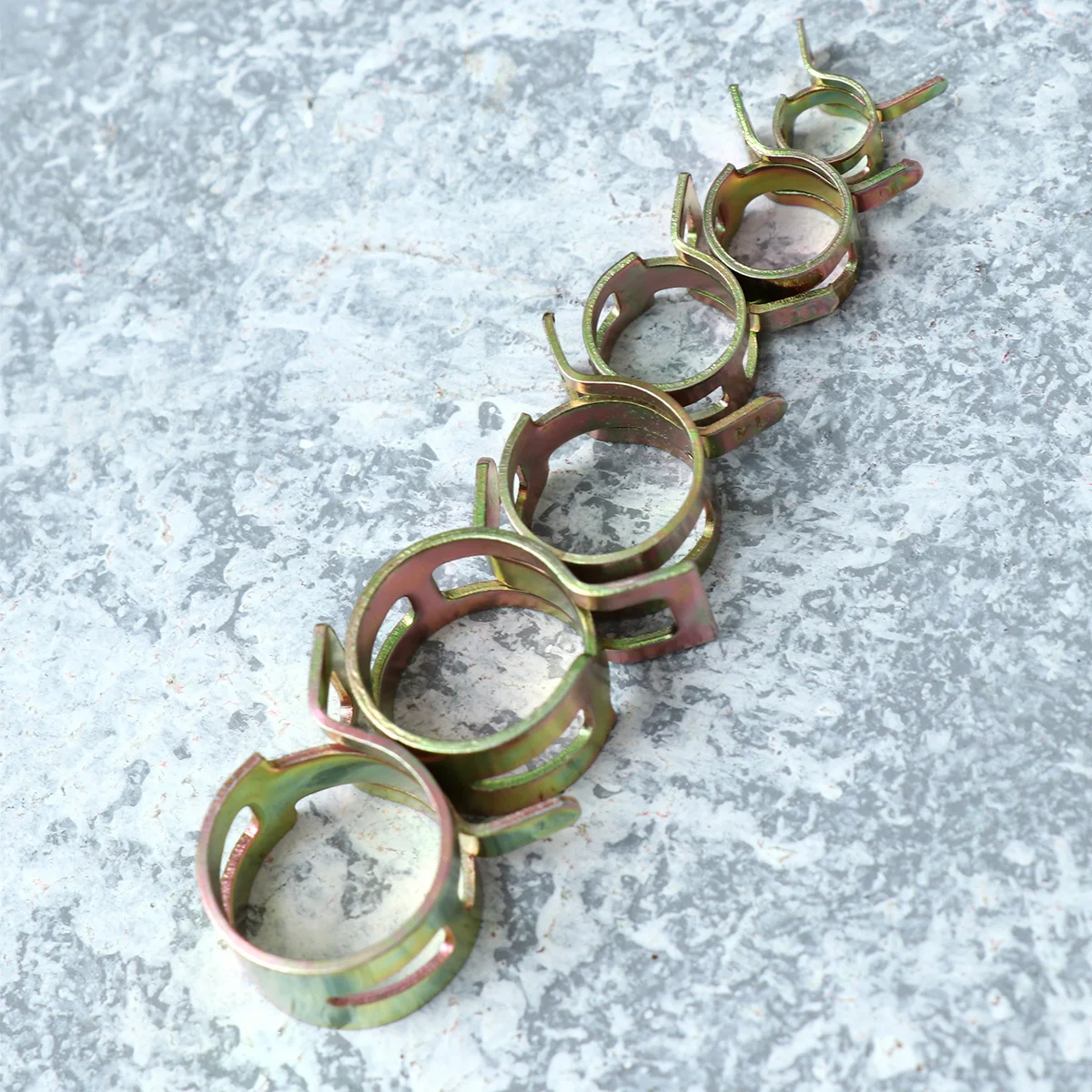 

60Pcs Spring Clips Water Hose Clamps Fuel Silicone Tubing Fasteners High Quality Spring Steel Sizes 7mm 10mm 11mm 14mm