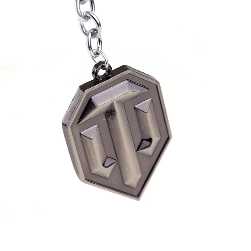 Metal World of Tank Keychains for Men, Llaveros Keyring, Clothing Accessories, WOT, Hot Sale