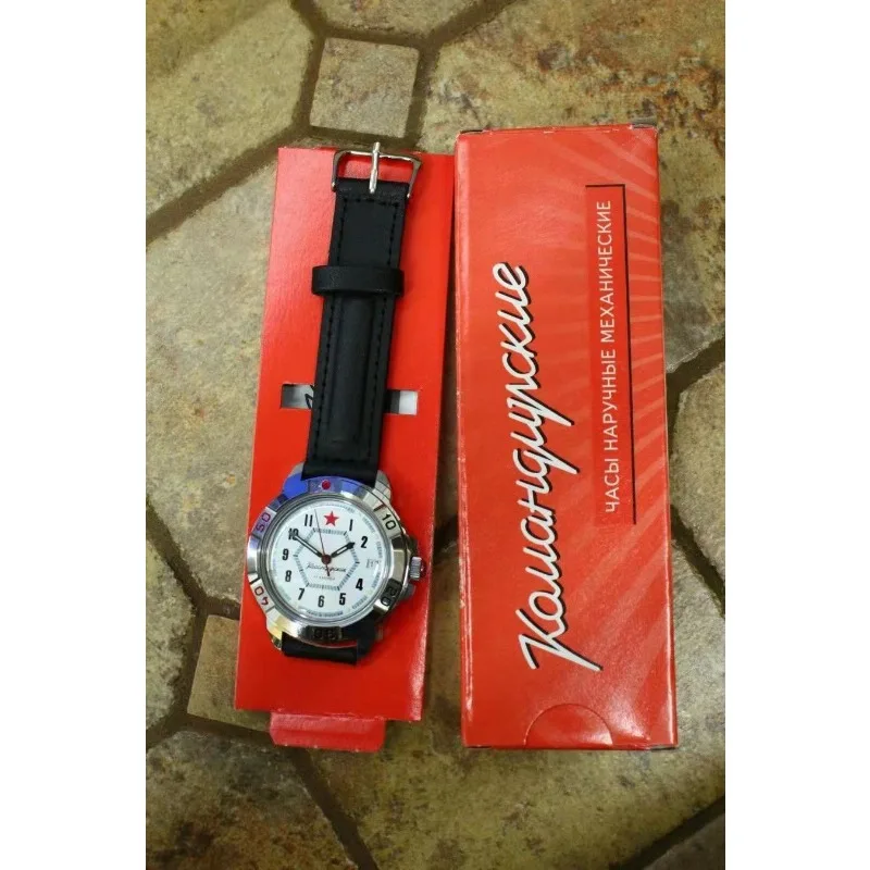 ミリタリーウォッチ レッドスター ミリタリーコマンダー 手巻き機械式腕時計 メンズウォッチ 防水 夜光 ダイビング