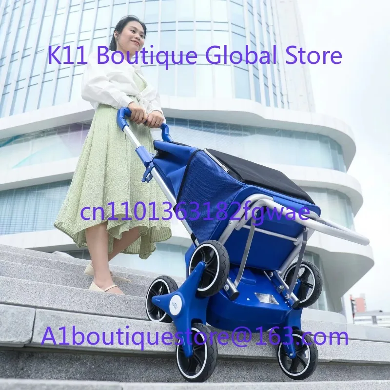 Xsto ZW030 Electric Stair Climbing Shopping Cart 30KG Easy to Carry and Foldable