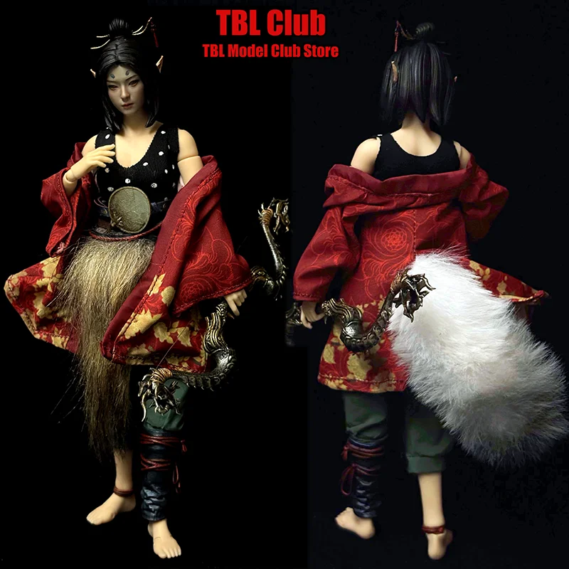 

1/12 Scale Female Clothes For Dark Journey to the West Mythology Little Fox Fairy PingPing 6-inch Action Figure Soldier Scene