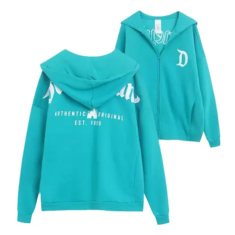 Disney Castle Kapuzenpullover Damen Zip Up Hoodies Fleecejacke Stickerei Disneyland Brief Lässige Pullover Tops Unisex Paar