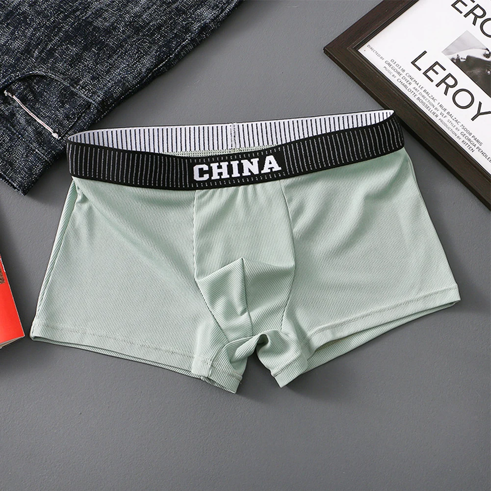 Men's Slip Hombres Cotton Underwear Men Smooth Boyshort Briefs Male Erotic Hombre Shorts Breathable Elastic Panties