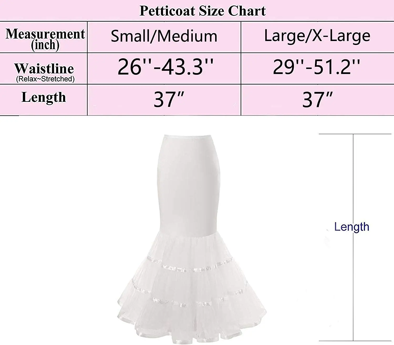 المرأة حورية البحر ذيل السمكة كرينولين ثوب نسائي طول الأرض الزفاف تنورة البوق Crinoline ل حورية البحر فستان الزفاف