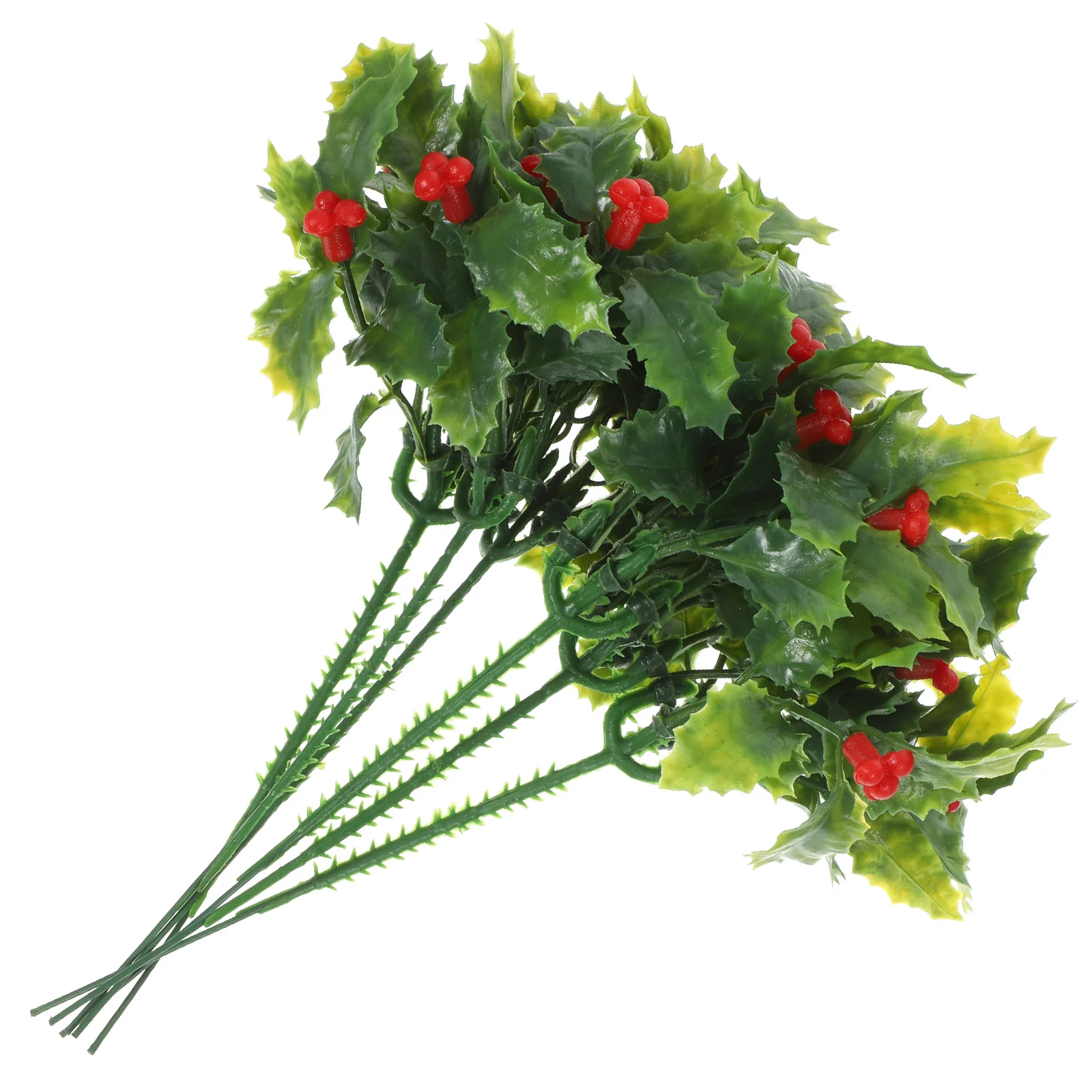 

12 Pcs Outdoor Wedding Decorations Holly Christmas Tree Fake Flower Artificial Flowers Pick Decorative