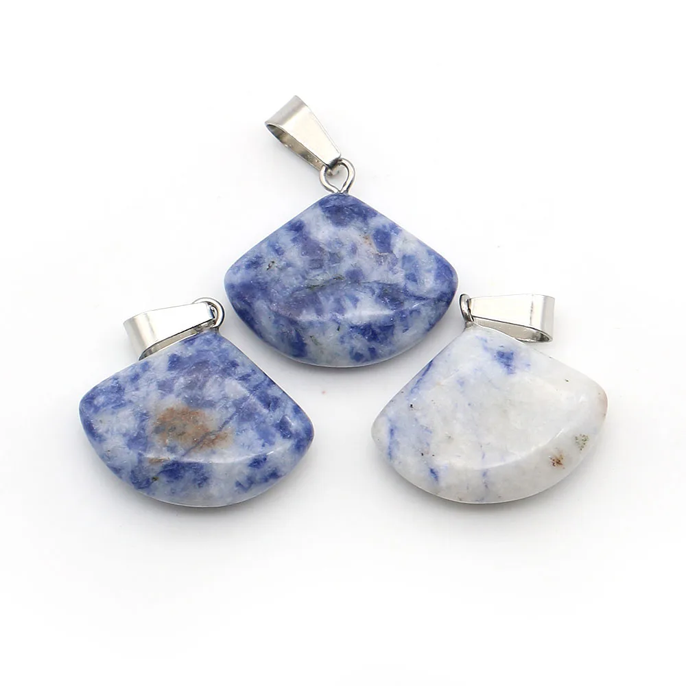 

Элегантный кулон-подвеска из натурального полированного черного оникса в форме веера с одним отверстием, аксессуар для создания украшений своими руками