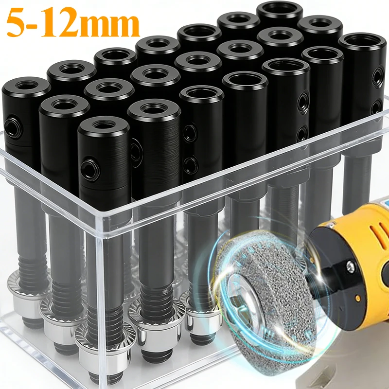 

Grinding Wheel Connecting Shaft Hole Motor Shaft Arbor Coupler Extender Sleeve Spindle Couple Chuck Adapter Grinder Extension