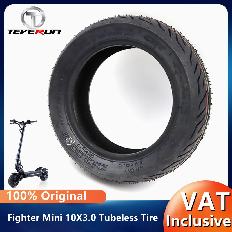 Original Outer Tire For Teverun Fighter Mini/FighterMini Eco/FighterMini PRO Electric Scooter 10*3.0 CST Vacuum Tyre Parts