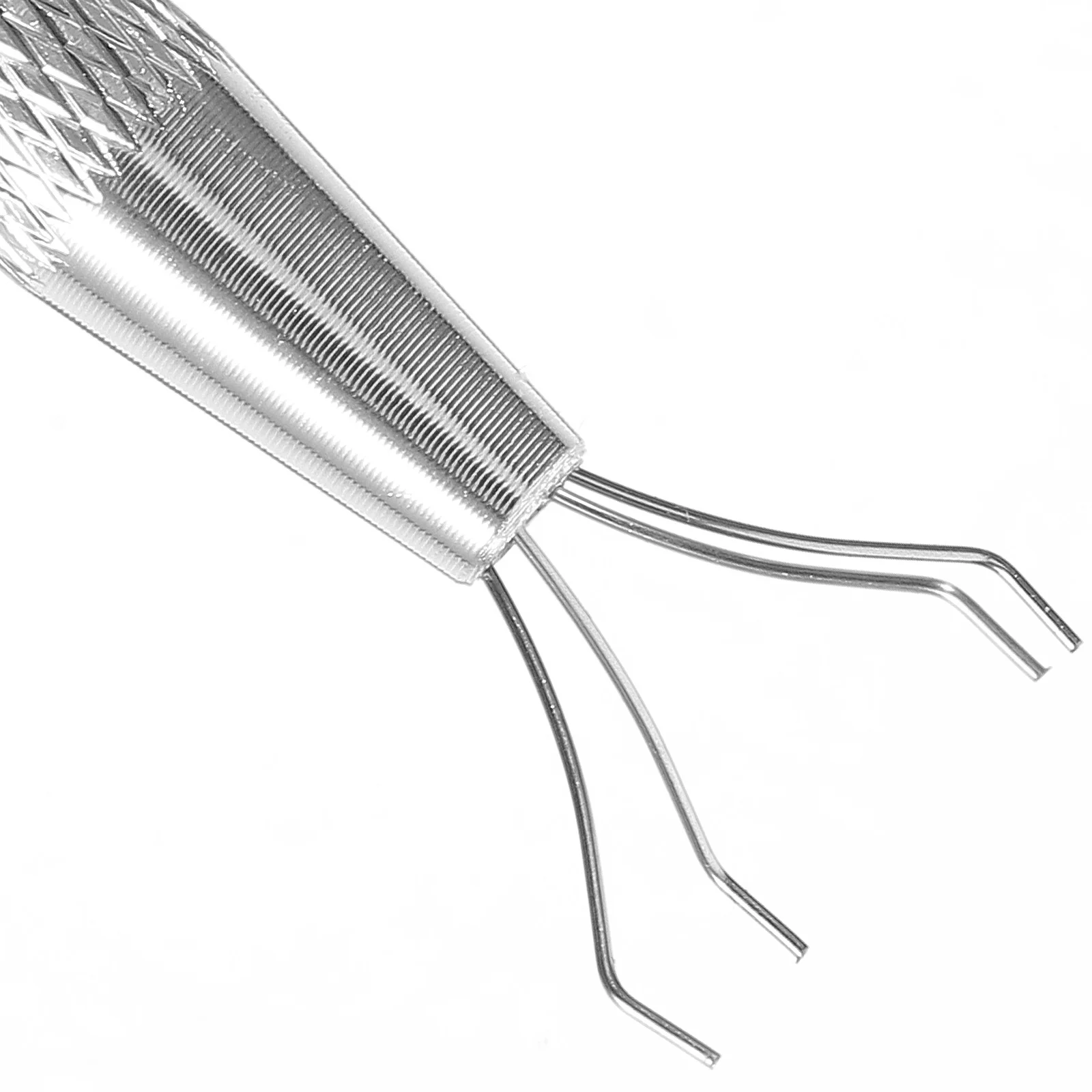 

4-Prong Spring Assisted Grabber Tool Chip Puller Metal Claw Pickup Holder For Electronic Components Screws Capacitors Ic