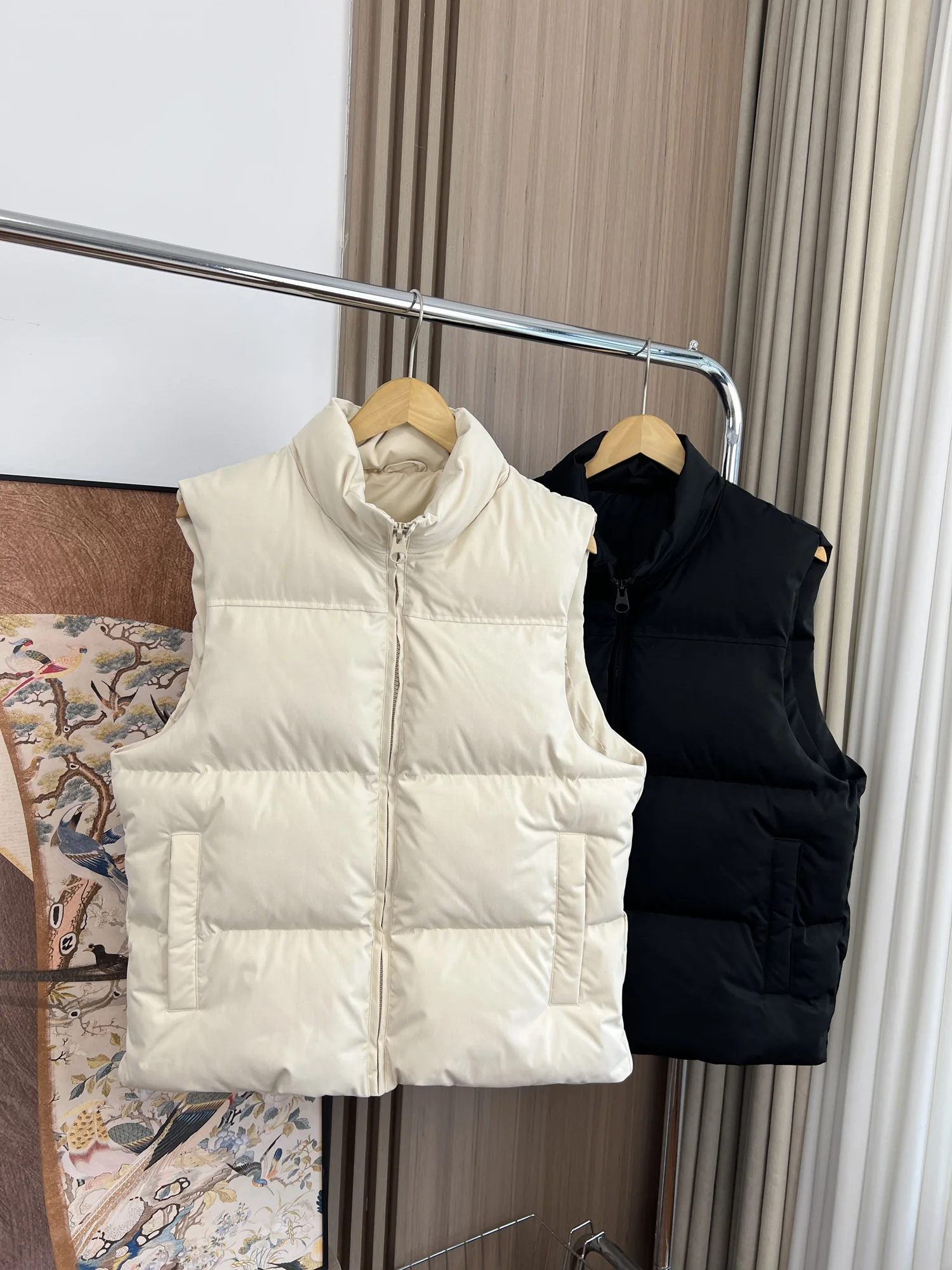 

Мужской утепленный жилет из полого волокна на осень-зиму с воротником-стойкой, хлопковый, повседневный, на молнии, однотонный, JiuZhoulu Faion