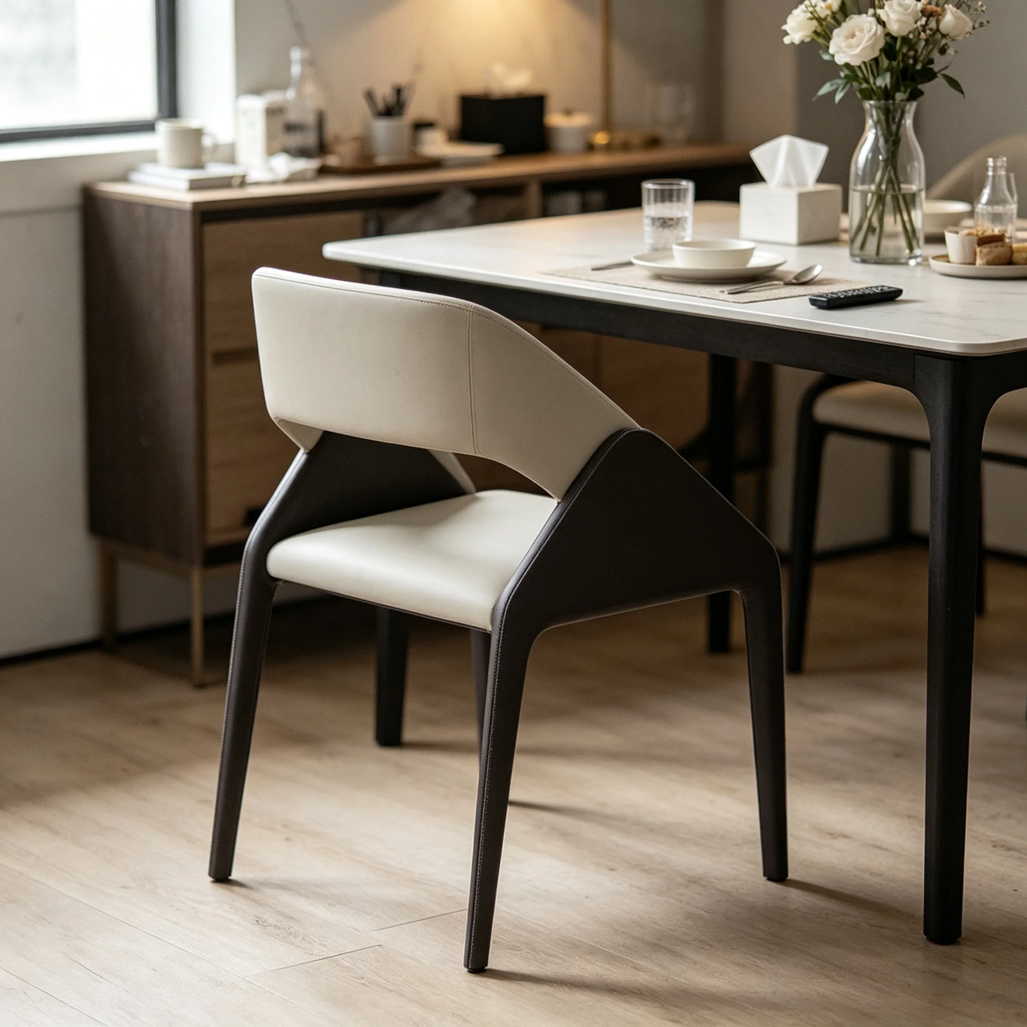AOLIVIYA Italian Modern Restaurant Dining Chair Bar Coffee Shop Hotel Backrest Chair Simple Home Study Bedroom Negotiation Stool