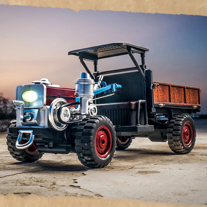 JJRC C8836 الأطفال على نطاق كامل محاكاة الكلاسيكية الرجعية التحكم عن بعد جرار نموذج آلة كهربائية لعبة سيارة هدية مزخرفة #6