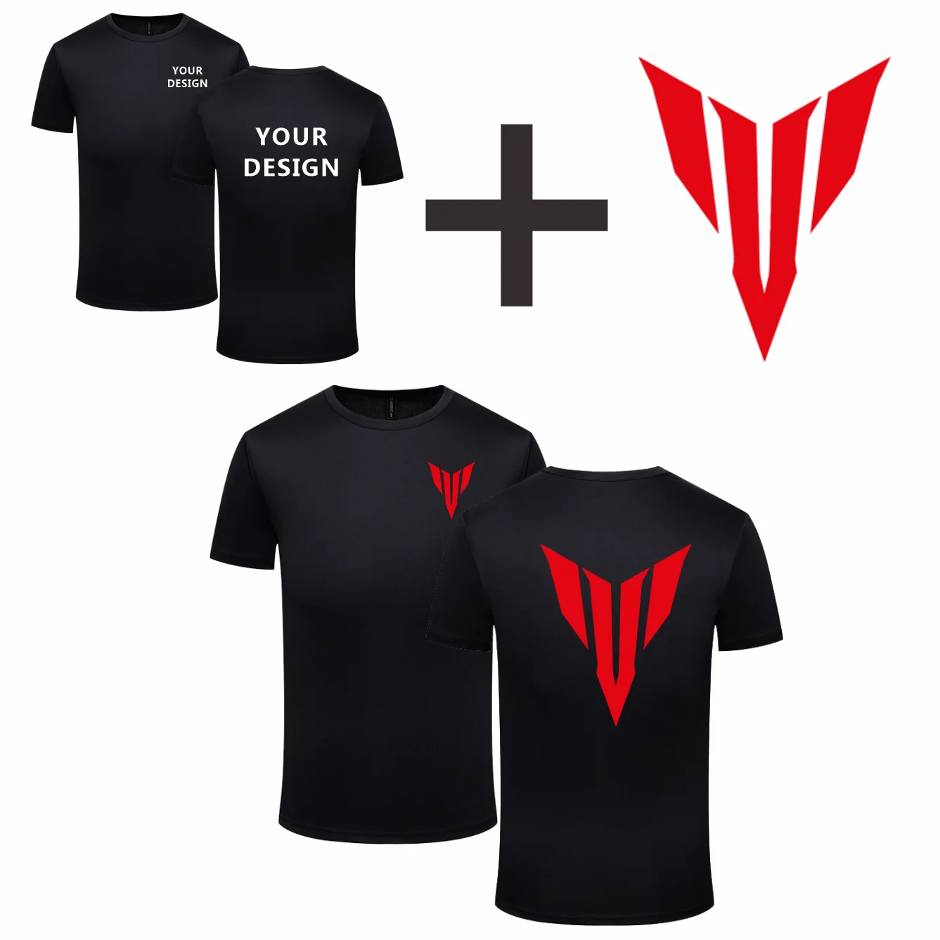 3-Piece Summer Quick-Drying T-Shirt Set Free Custom Logo Printing Breathable Sports Tops Personalized Design Team Activity Shirt